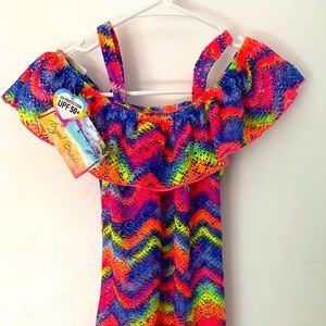 Girls size 7 swim cover up NWT
